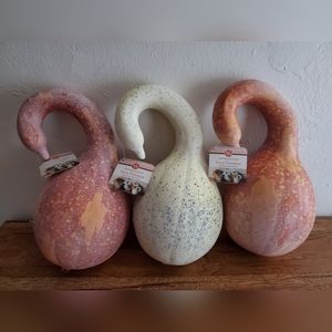 Lot of 3 Huntington Home Faux Pumpkin New